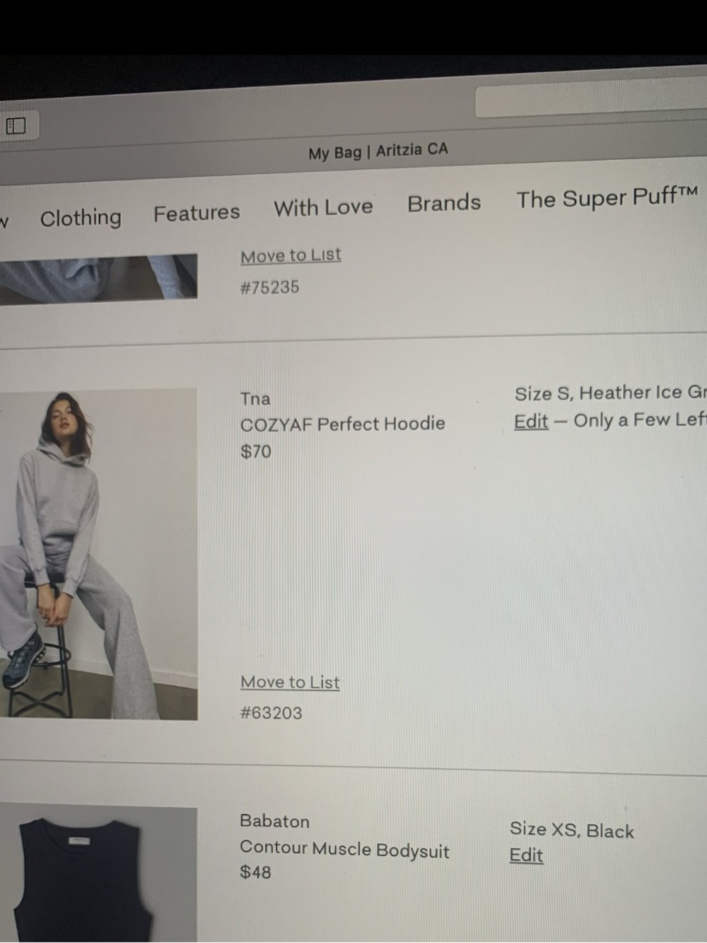 Aritzia Perfect Hoodie - Picture 2 of 4